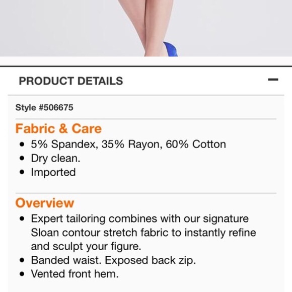 Banana Republic Sloan Fit Vented Pencil Skirt Sz 2 - Picture 4 of 6